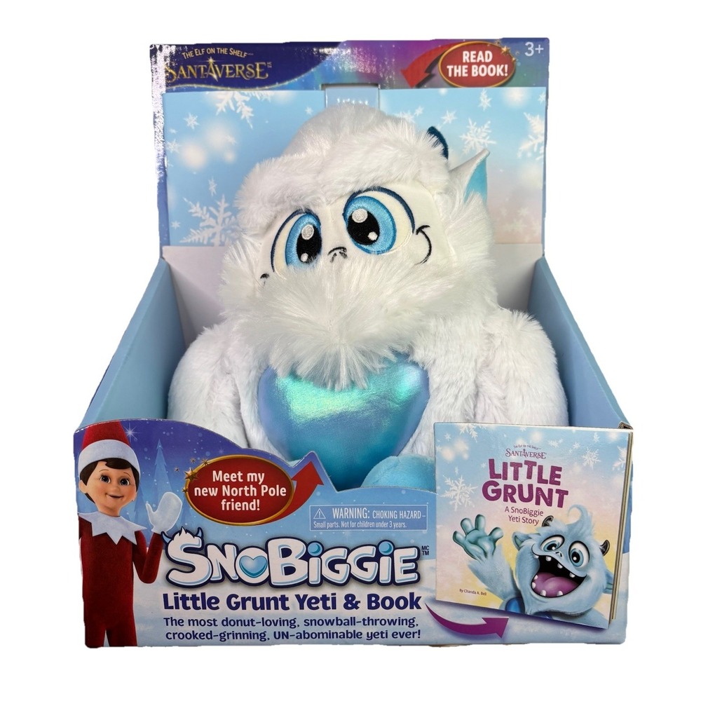 LumiStella Company - Elf On The Shelf - SnoBiggie Yeti & Book - NEW